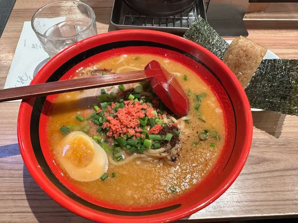 えびそば一幻のえびみそラーメン。撮影店舗未確認のメニュー例